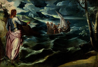 Tintoretto, Chrystus na jeziorze galilejskim - reprodukcja